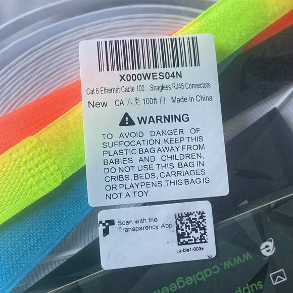 Cat 6 100ft Ethernet cable - Picture 2 of 2